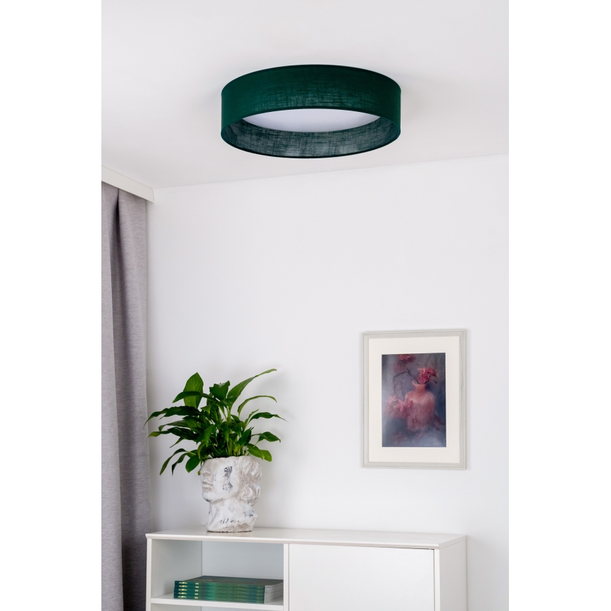 Duolla - Plafón LED ROLLER LED/24W/230V diá. 45 cm Verde