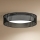 Duolla - Plafón LED ROLLER RATTAN LED/24W/230V diá. 45 cm negro