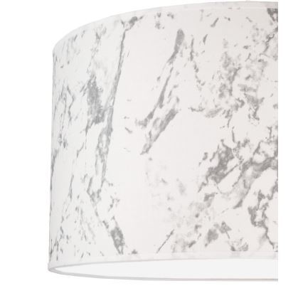Duolla - Plafón MARBLE 1xE27/40W/230V diá. 45 cm blanco/gris