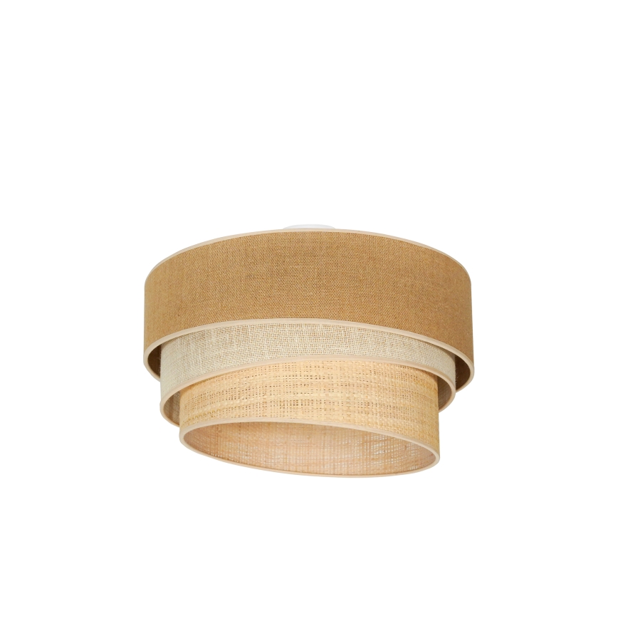 Duolla - Plafón YUTE TRIO 3xE27/15W/230V diá. 60 cm marrón/gris/beige