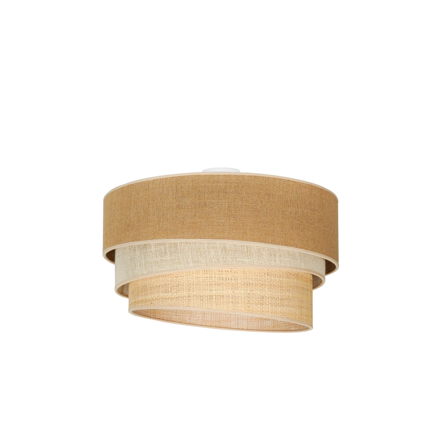 Duolla - Plafón YUTE TRIO 3xE27/15W/230V diá. 60 cm marrón/gris/beige