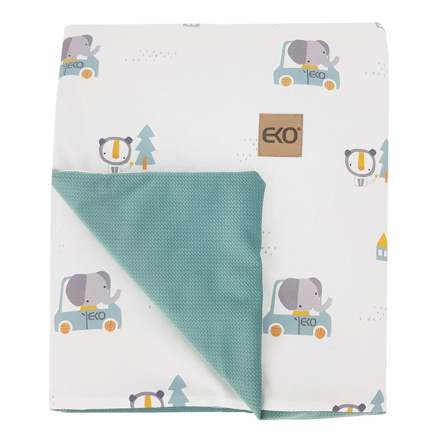 ECO - Manta de algodón CARS 100x80 cm