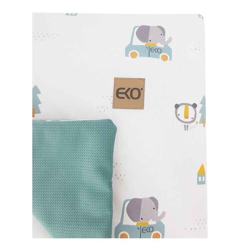 ECO - Manta de algodón CARS 100x80 cm