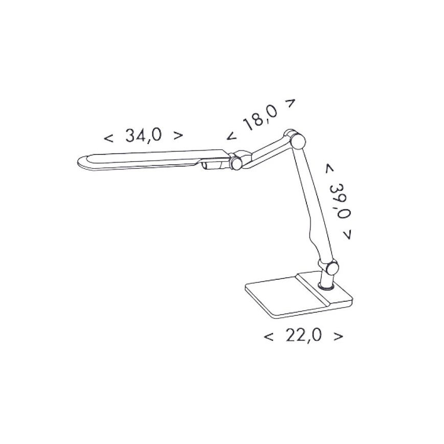 Ecolite LBL1207-STR - LED Lámpara de mesa regulable MATRIX LED/10W/230V