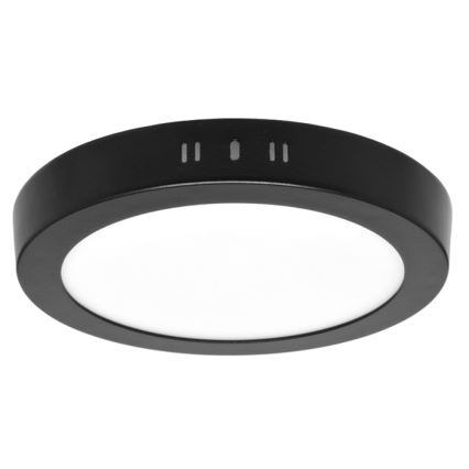 Plafón LED LADA LED/12W/230V 3000/4000/6000K diá. 17 cm negro