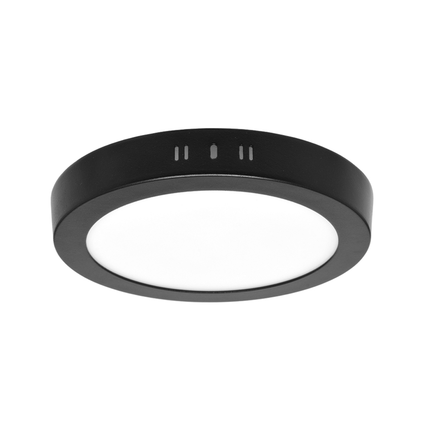 Plafón LED LADA LED/12W/230V 3000/4000/6000K diá. 17 cm negro