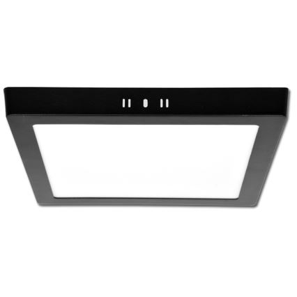 Plafón LED RAFA LED/12W/230V 3000/4000/6000K 17x17 cm negro