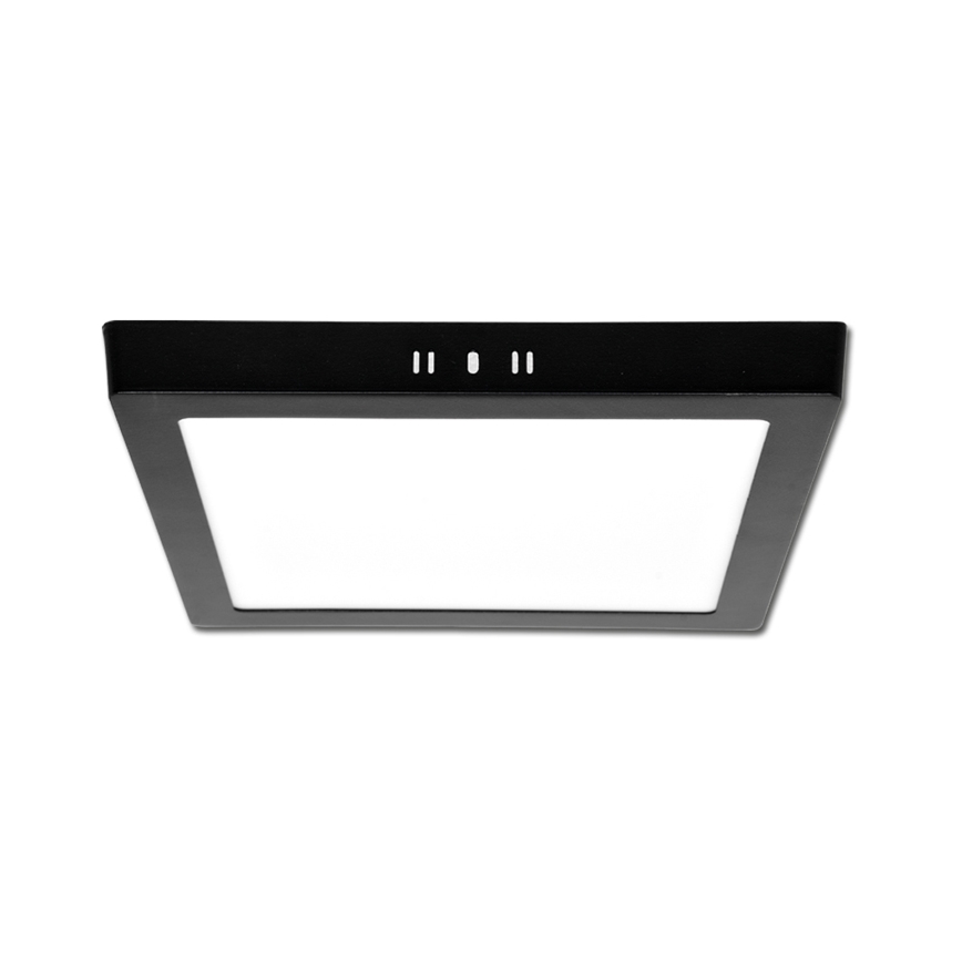 Plafón LED RAFA LED/12W/230V 3000/4000/6000K 17x17 cm negro