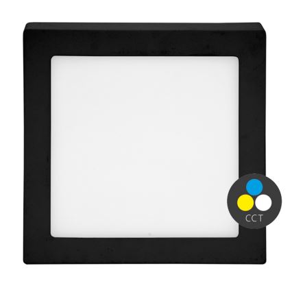 Plafón LED RAFA LED/18W/230V 3000/4000/6000K 22x22 cm negro