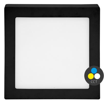 Plafón LED RAFA LED/25W/230V 3000/4000/6000K 30x30 cm negro