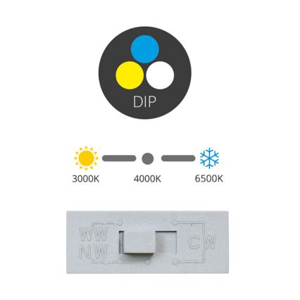 Lámpara empotrable LED TINA LED/12W/230V 3000/4000/6500K diá. 12 cm blanco