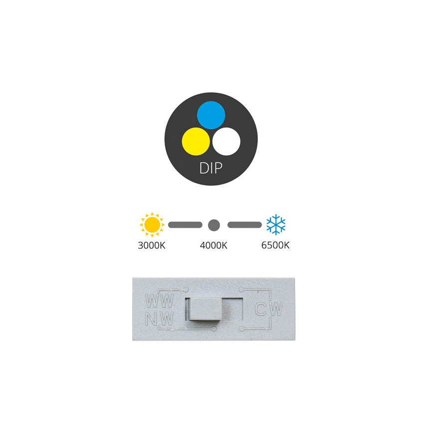 Lámpara empotrable LED TINA LED/12W/230V 3000/4000/6500K diá. 12 cm blanco