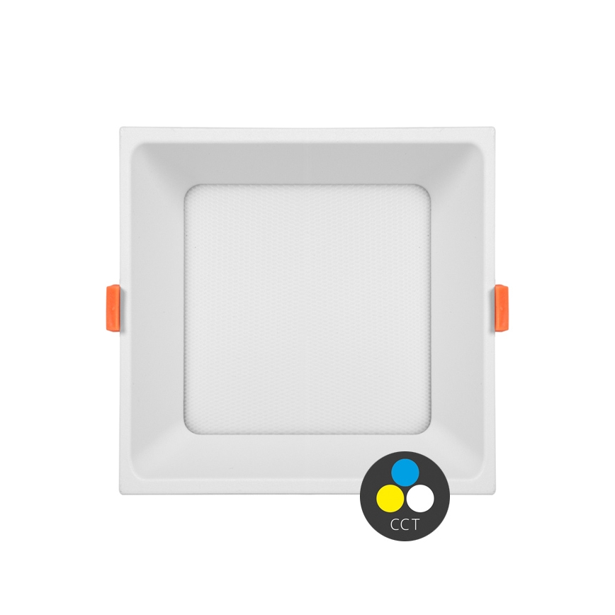 Lámpara empotrable de baño LED TONY LED/24W/230V 3000/4000/6500K 17x17 cm IP44 blanco