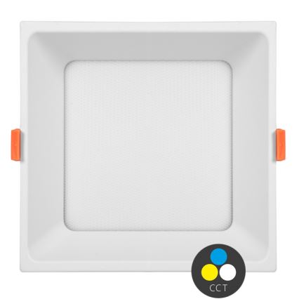 Lámpara empotrable LED TONY LED/36W/230V 3000/4000/6500K 22x22 cm blanco