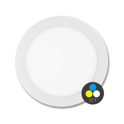 Lámpara empotrable de baño LED LADA LED/12W/230V 3000/4000/6000K diá. 17 cm IP44 blanco