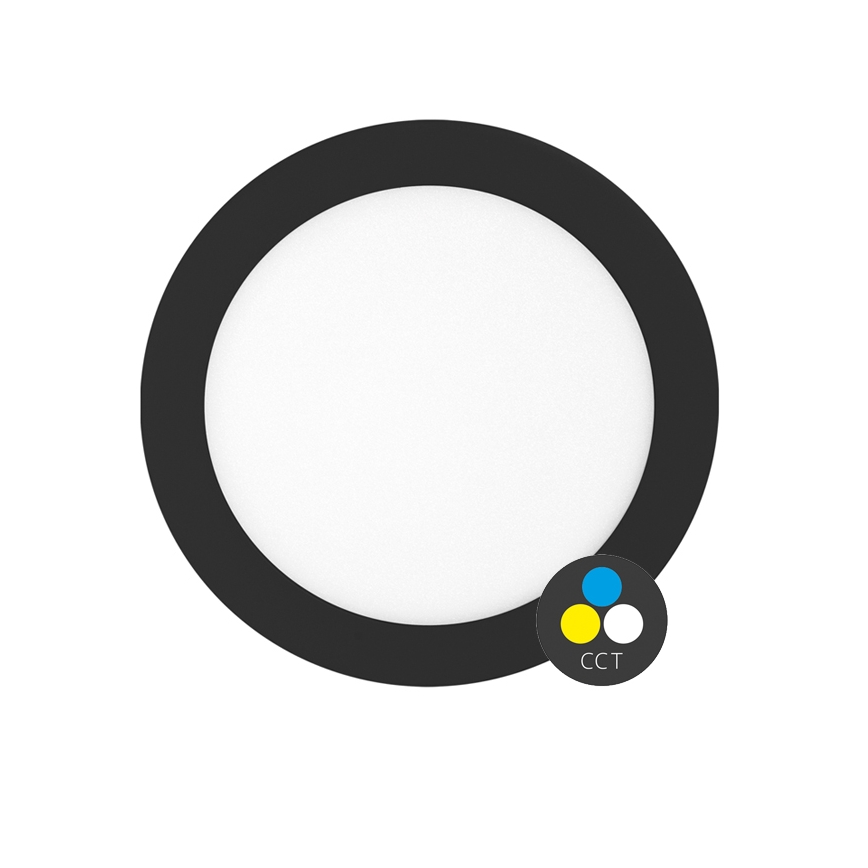 Lámpara empotrable de baño LED LADA LED/18W/230V 3000/4000/6000K diá. 22 cm IP44 negro