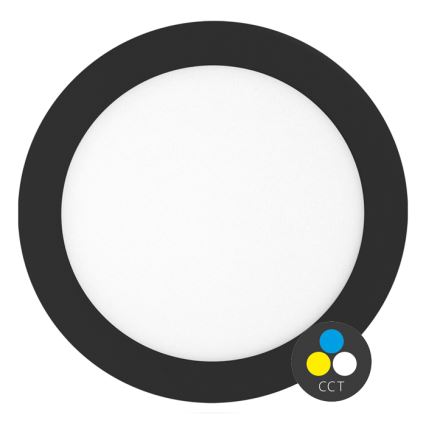 Lámpara empotrable de baño LED LADA LED/25W/230V 3000/4000/6000K diá. 30 cm IP44 negro