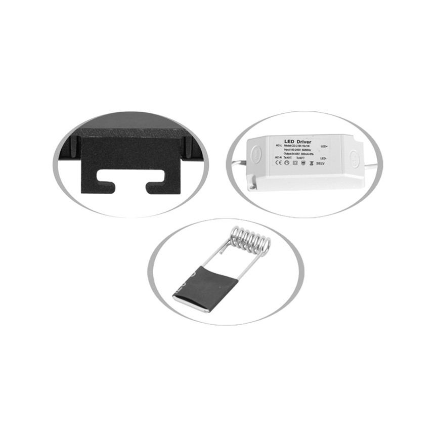 Lámpara empotrable de baño LED RAFA LED/25W/230V 3000/4000/6000K 30x30 cm IP44 blanco