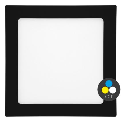 Lámpara empotrable de baño LED RAFA LED/25W/230V 3000/4000/6000K 30x30 cm IP44 negro