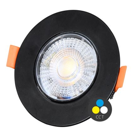 Lámpara empotrable LED regulable ZITA LED/3/5/7W/230V 3000/4000/6000K diá. 9 cm negro