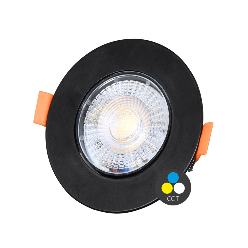 Lámpara empotrable LED regulable ZITA LED/3/5/7W/230V 3000/4000/6000K diá. 9 cm negro
