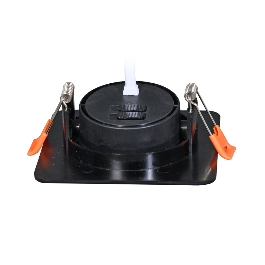Lámpara empotrable LED regulable KENT LED/3/5/7W/230V3000/4000/6000K 9x9 cm negro
