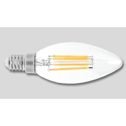 Bombilla LED RETRO C37 E14/2W/230V 3000K 320lm