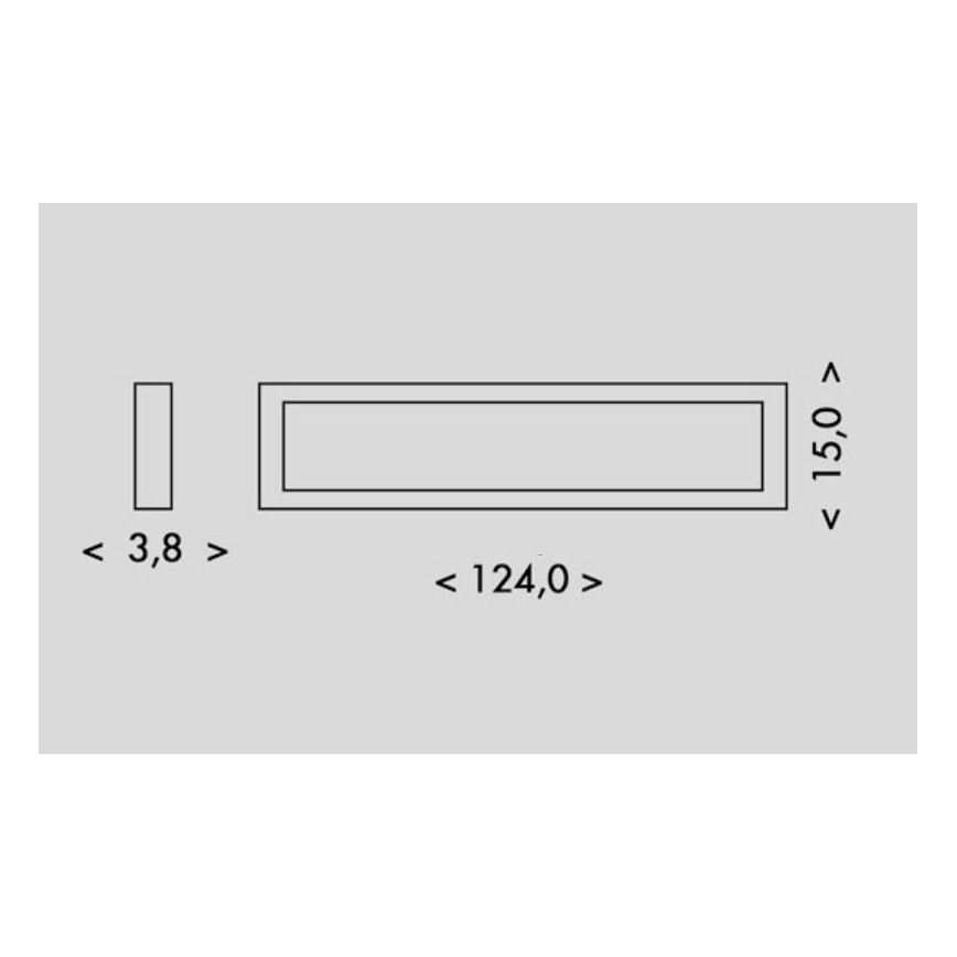 Lámpara LED PILO LED/36W/230V 4100K 124 cm blanco