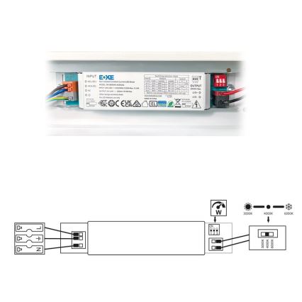 LED Lámpara fluorescente VELO LED/11/15/20W/230V 3000/4000/6000K 60 cm blanco