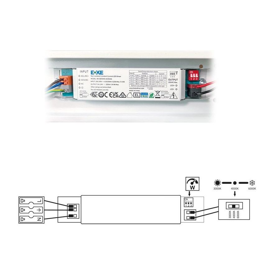 LED Lámpara fluorescente VELO LED/11/15/20W/230V 3000/4000/6000K 60 cm blanco