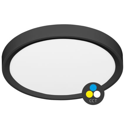 Plafón LED SALY LED/50W/230V 3000/4000/6000K diá. 60 cm IP40 negro