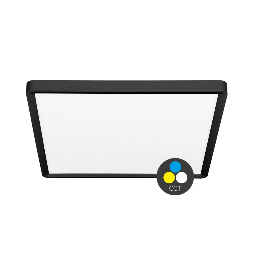 Plafón LED TERY LED/40W/230V 3000/4000/6000K 50x50 cm IP40 negro