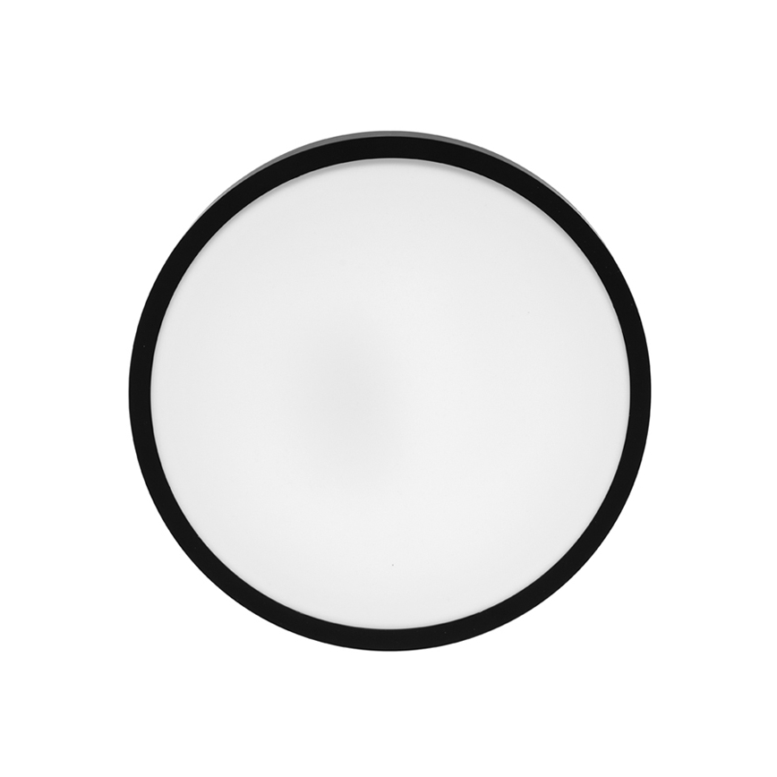 Plafón LED de baño LIRA LED/12W/230V 4000K diá. 25 cm IP44 negro