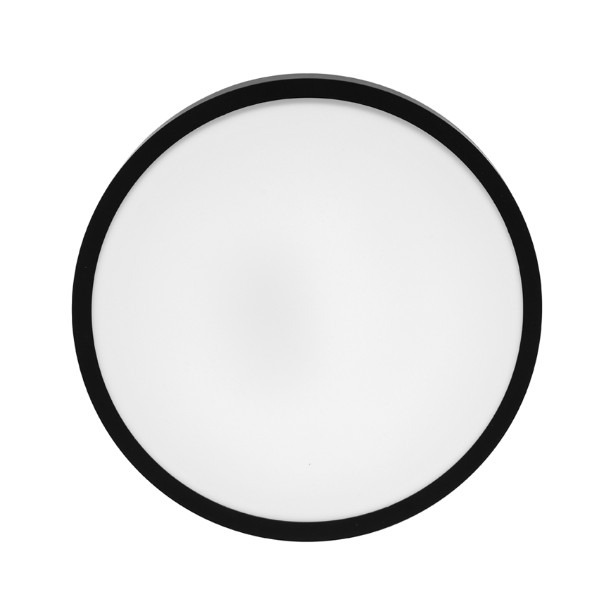 Plafón LED de baño LIRA LED/18W/230V 4000K diá. 29,5 cm IP44 negro