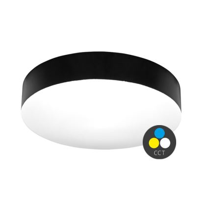 Plafón LED de baño MAKARON LED/24W/230V 3000/4000/6000K diá. 30 cm IP44 negro