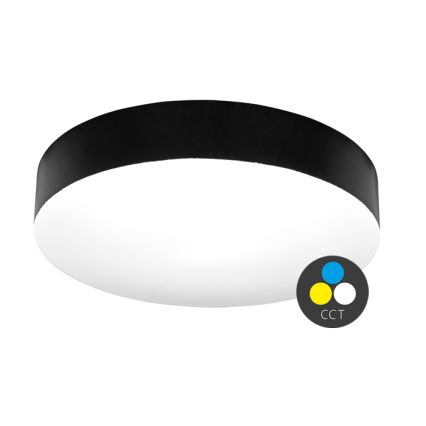 Plafón LED de baño MAKARON LED/36W/230V 3000/4000/6000K diá. 40 cm IP44 negro