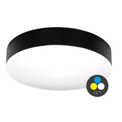 Plafón LED de baño MAKARON LED/50W/230V 3000/4000/6000K diá. 50 cm IP44 negro