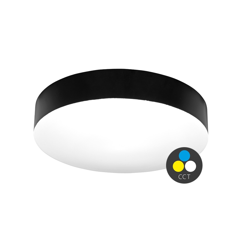 Plafón LED de baño MAKARON LED/50W/230V 3000/4000/6000K diá. 50 cm IP44 negro