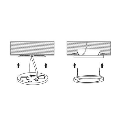 Panel LED regulable con sensor LEXA LED/12/18/24W/230V 3000/4000/6000K diá. 30 cm blanco