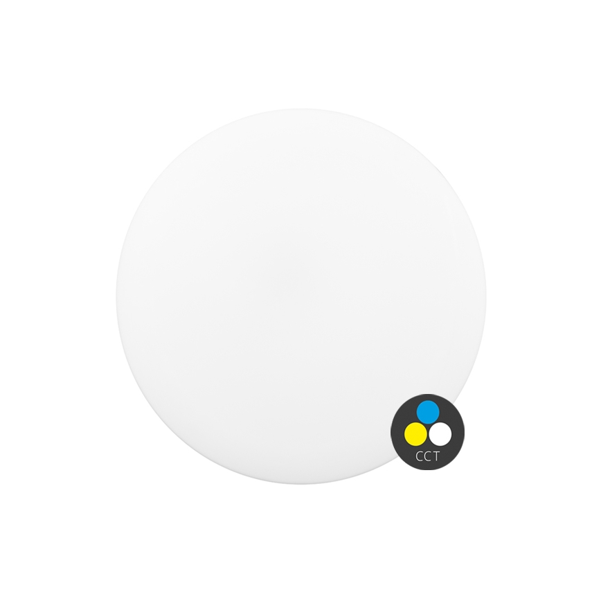 Plafón LED de baño DISK LED/12W/230V 3000/4000/6500K diá. 23 cm IP44 blanco