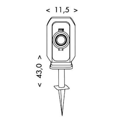 Multitoma exterior con temporizador 2Z IP44