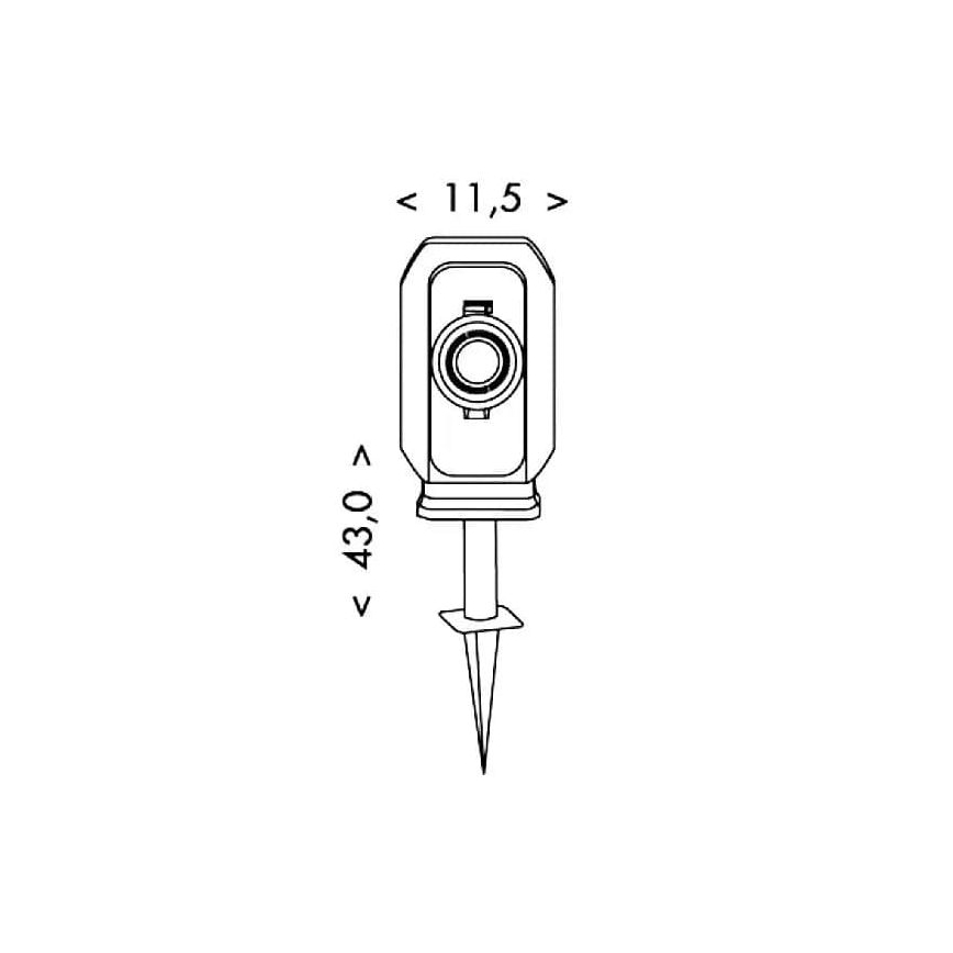 Multitoma exterior con temporizador 2Z IP44