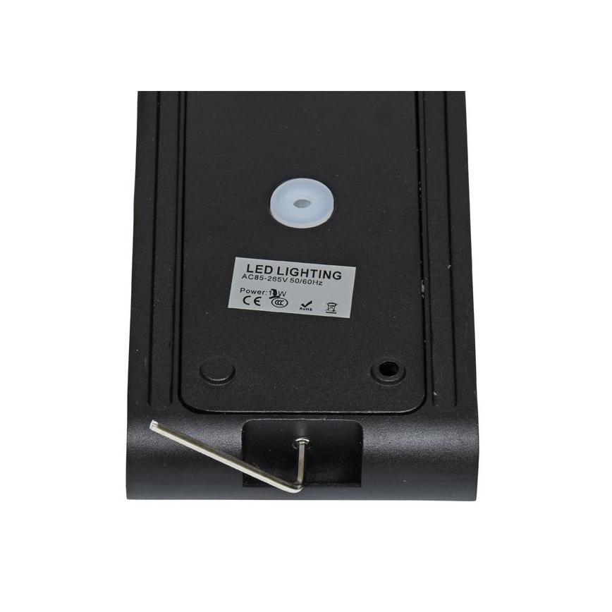 Aplique LED para exterior BRICK 2xLED/6W/230V 3000/4000/6500K IP65 negro