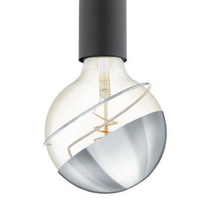 Eglo 11908 -  Tapa esférica decorativa para bombilla G125 cromo brillante
