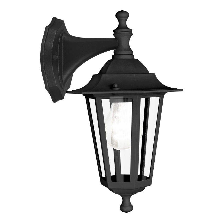 Eglo - Aplique exterior 1xE27/60W negro