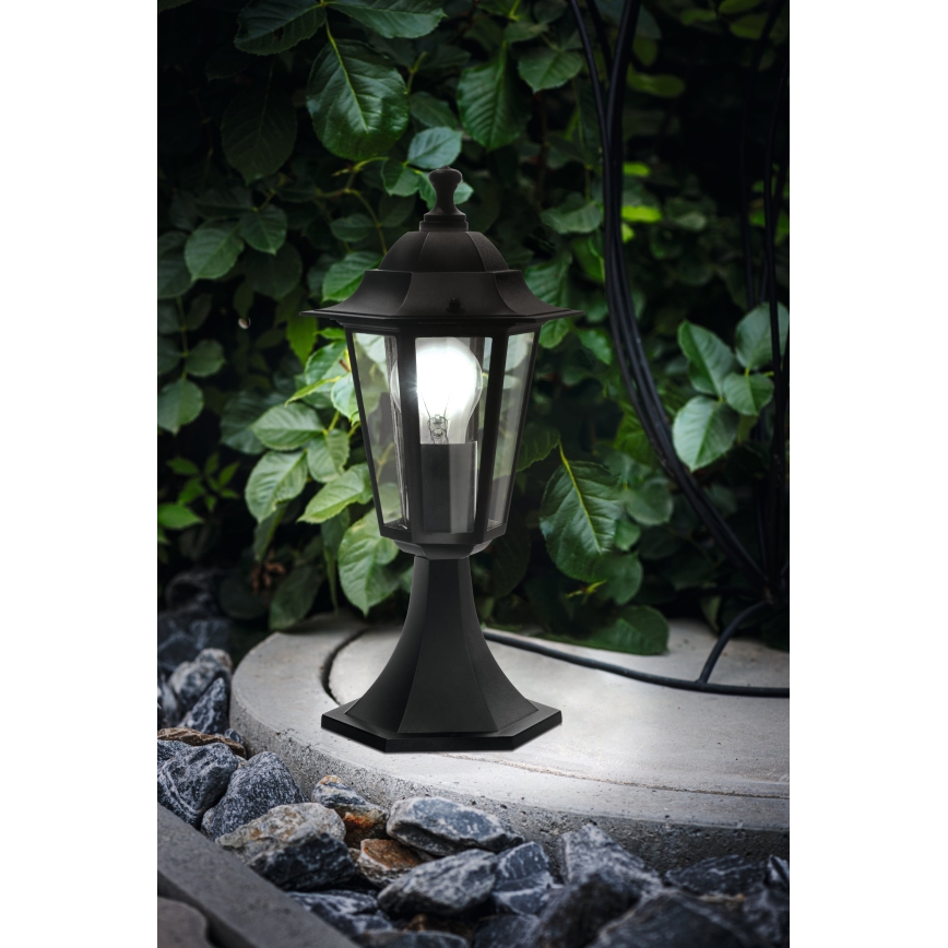 Eglo - Lámpara exterior 1xE27/60W negro IP44