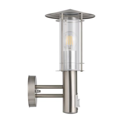 Eglo - Aplique con sensor exterior 1xE27/60W/230V IP44