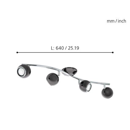 Eglo - Foco LED 4xGU10/3W LED