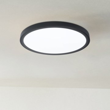 Eglo 31378 - Luz de techo LED regulable para baño ARGOLIS-Z LED/19,5W/230V 2700-6500K IP44 negro