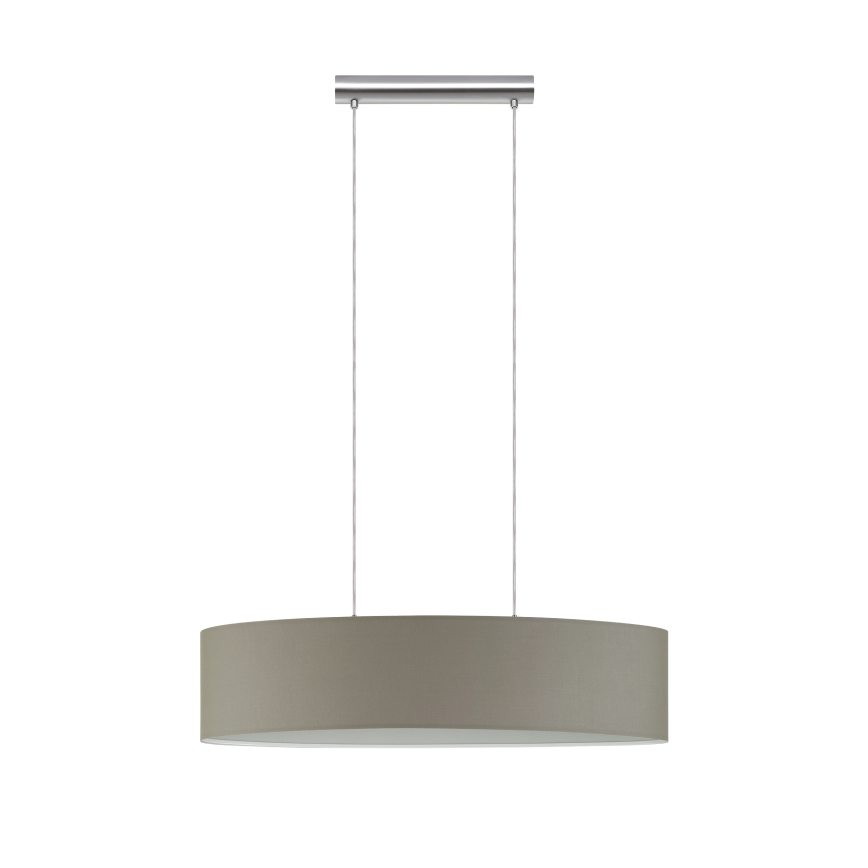 Eglo - Lámpara colgante 2xE27/60W/230V taupe